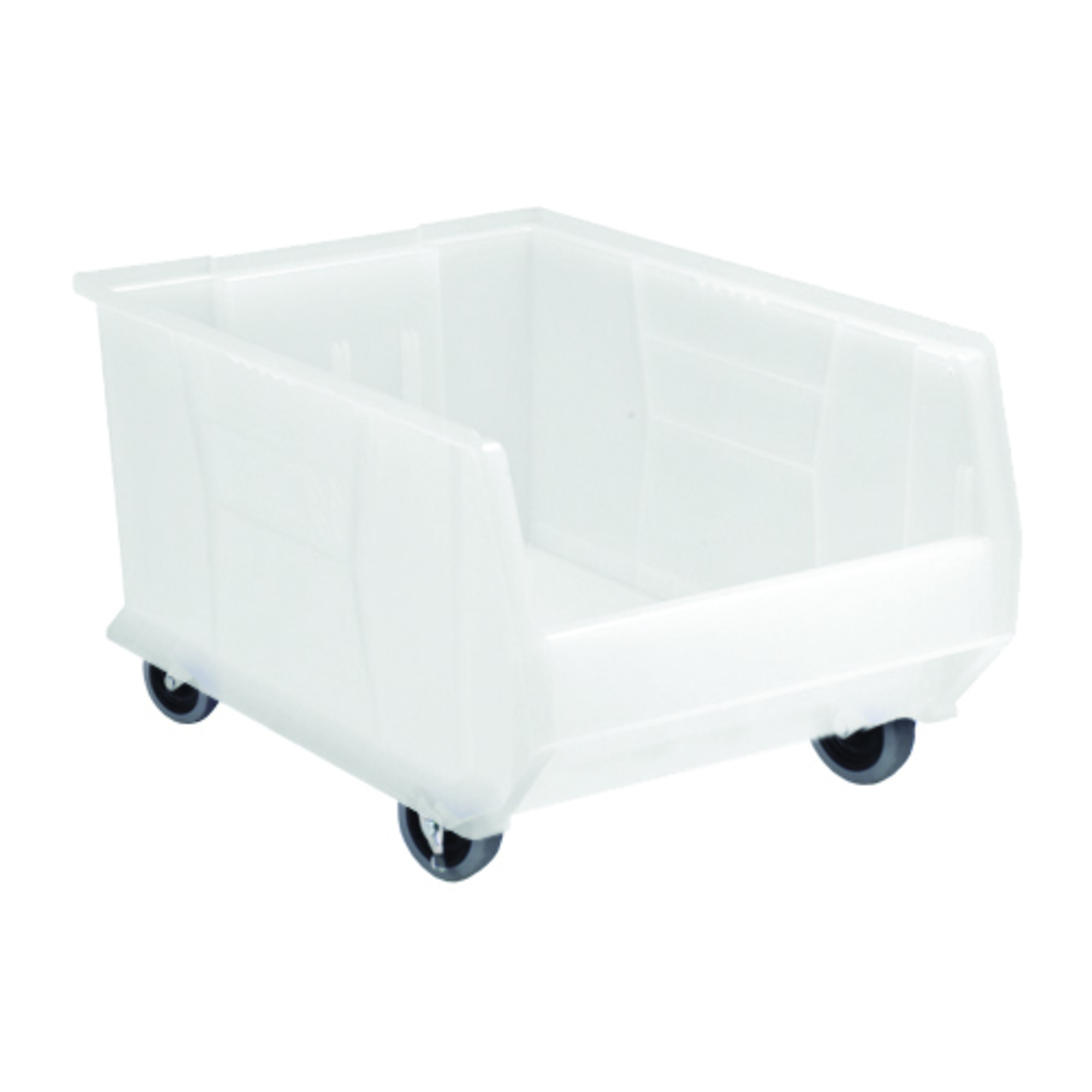 Quantum Storage Hulk Bin, 23 7/8in. x 16 1/2in. x 14 1/2in., Clear, Model# QUS964MOBCL
